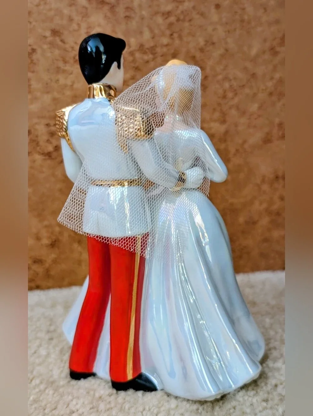 Disneys Cinderella and Prince Charming : Used as Wedding Cake Topper